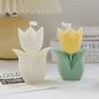 Ins Tulip Flower Scented Candles Home Decorative Centerpiece